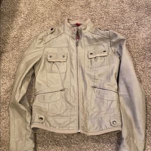 Faux leather jacket